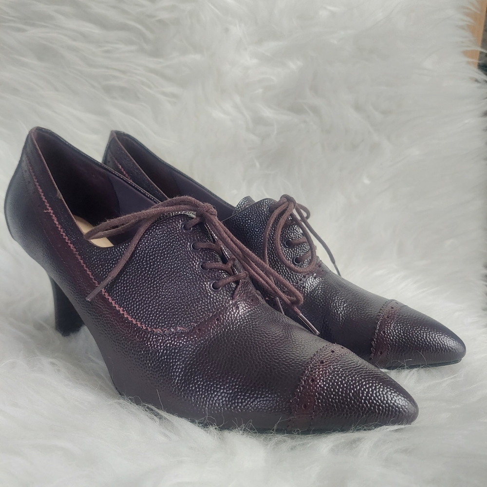 Rockport Lianna Brouge Oxford Leather Shoes Size 9.5 - Picture 5 of 11